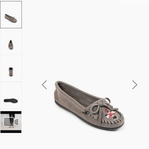 Minnetonka Moccasins Women's Grey Suede
